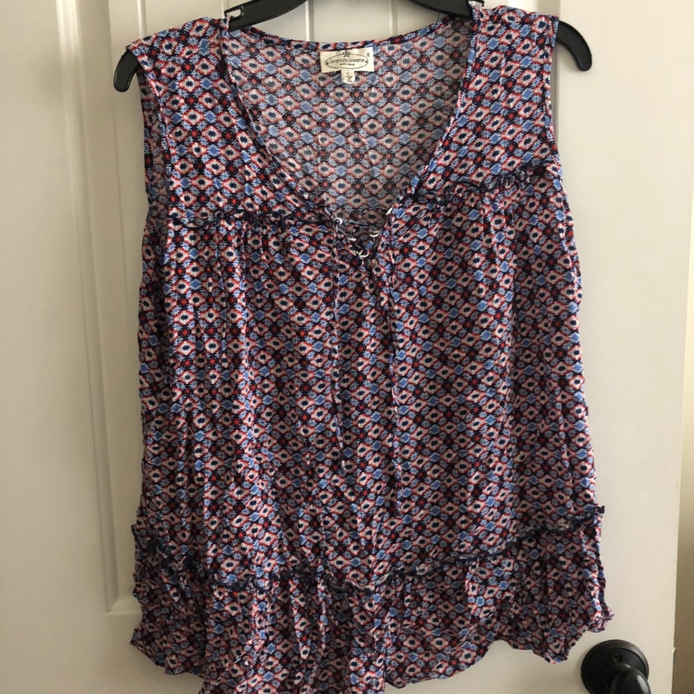 Grand & Greene Aztec Printed Tank Top